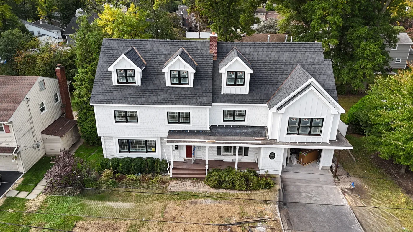 Construction site transformed into completed luxury home — after